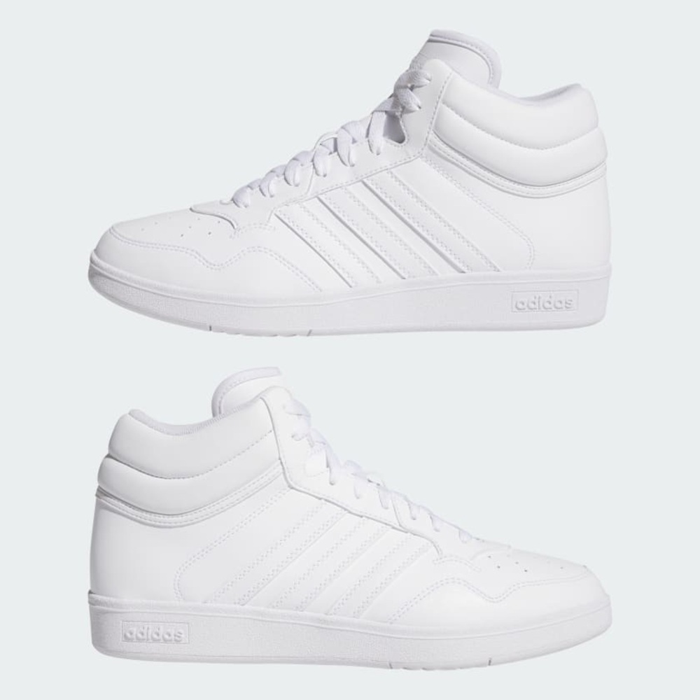 NIB Adidas Men's White Hoops 4.0 Mid Sneakers Size 9